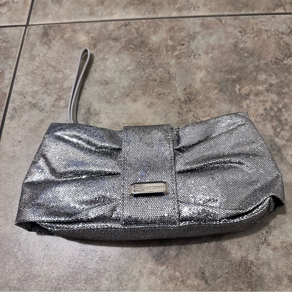 NWOT Victorias Secret Silver Wristlet